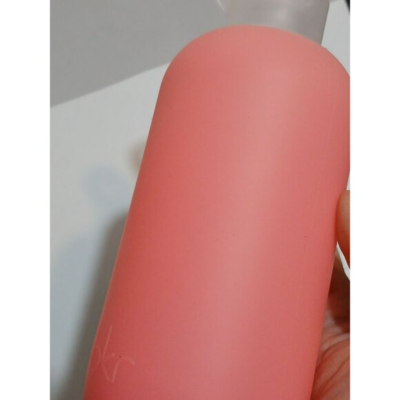 BKR Glass Water Bottle 16 oz W/ Hot Pink Silicone Sleeve Cover - Picture 5 of 11